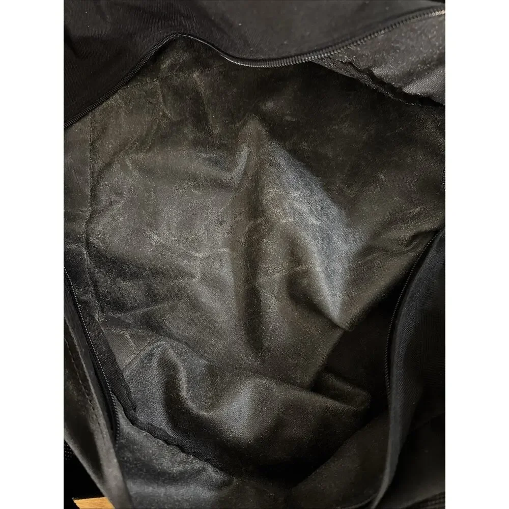 Eddie Bauer Black Heavy Duty Nylon Duffle Large 24
